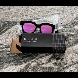 Diff Bella Pink Lens Sunglasses NIB